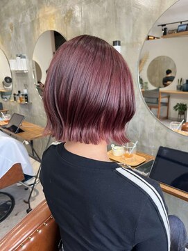 ノエル ヘアー アトリエ(Noele hair atelier) ☆ブリーチ無しピンクブラウン☆