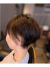 イヤリング(耳まわりにアクセント！)＋全体のカラーカット＋4STEPトリート