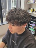 波巻きパーマ