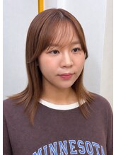 ヘアーサロンアンク(hair salon anc)&nbsp;シースルーヘーゼルオレンジ