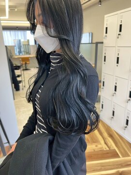 セイル(Sail) くびれヘアブルーブラックウェーブ