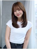 サイドクラゲヘアネオウルフカット韓国風レイヤーカット