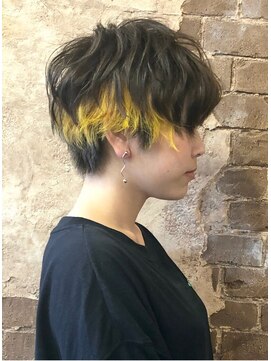 マギーヘア(magiy hair) magiy hair 《nishibe》イエローショート