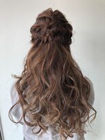 ケイズプラス(K's PLUS)&nbsp;【k's plus】編み込み×ふわふわハーフアップ