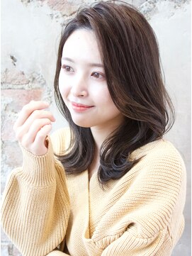 アフロート ルヴア(AFLOAT RUVUA) イルミナカラー【丸顔◎クセ毛で広がる方◎大人色気外ハネヘア】