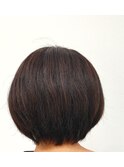 丸みのあるショートボブ