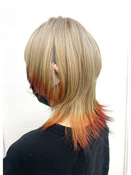 シャルティア(SHALLTIA) エンドカラーウルフ【山口県派手髪SHALLTIA】【ケアブリーチ】