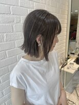 デイジー インデックスヘア 大島店(DAISY index hair)&nbsp;グレージュアッシュオリーブ大人外ハネボブ大島30代40代50代
