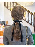 結婚式お呼ばれヘアセット