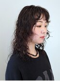 【gosgo近藤】ロングウルフ/スパイラルパーマ/レイヤー/前髪