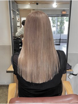 ヨーク(YOKE) 【YOKE】ミルクティーベージュヘーゼルベージュ縮毛矯正髪質改善