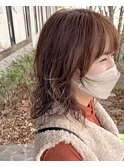 ケアパーマ#ミディアム#ベージュ#レイヤーカット#豊橋#豊川#田原