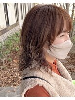 ルプラ ガーデン(le-pla garden) ケアパーマ#ミディアム#ベージュ#レイヤーカット#豊橋#豊川#田原