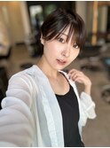 フェミニンロングウェーブミディアム似合わせカット