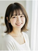 ☆ミディアムボブ外ハネくびレイヤーハッシュカット☆