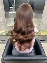 ペレ 栄 アネックス(PELE栄ANNEX)&nbsp;韓国 くびれロング レイヤー ワンホンヘア 小顔前髪