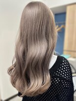 アンメリーアン(Ann merry ann) 夏カラー◎透明感ミルクティーベージュロングウェーブヘア