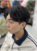 フェザーショート/センターパート
