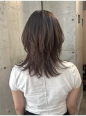 ウルフカット/くびれウルフ/レイヤーカット/透け感カラー/