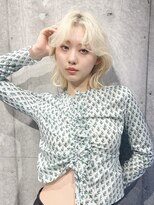 ノースイースト 阿佐ヶ谷店(north east)&nbsp;ホワイトブロンド/ミディアムレイヤー