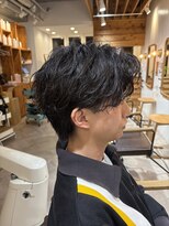 アメラボ(AmeLab)&nbsp;シャドウパーマで作るアップバングスタイル