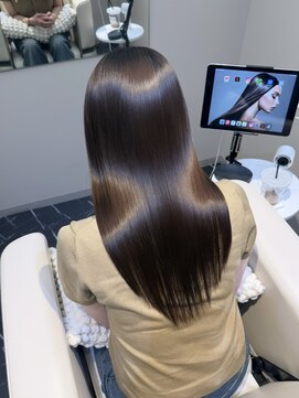 髪質改善/縮毛矯正/大人ガーリー/ココアベージュ