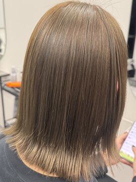 着物ヘア/大人ガーリー/ダークアッシュ/似合わせカット/木更津