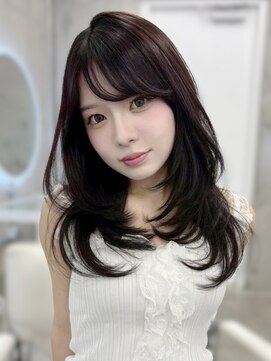 リアンバイアリュール(Lian by Allure) レイヤーカットハッシュカット髪質改善顔周り前髪ボブブリーチ