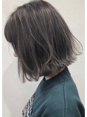 アッシュベージュ外ハネボブ