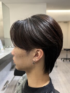 ビカムメンズヘアー 栄店(become men's hair) 曲がる縮毛矯正ニュアンスパーマセンターパート名古屋栄