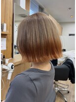 ボンズ ヘアー 港店(Bonds Hair) 裾カラー切りっぱなしボブ