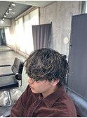ニュアンスウルフ/波巻きツイストスパイラル/シャドウパーマ