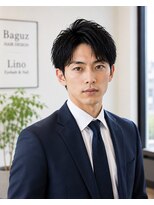 MEN's Baguz MEN'Sカット/ MEN'Sパーマ/ MEN'Sカラー 色気と清潔感のニュアンスセンターパート