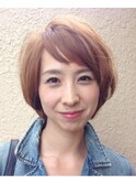 フェミニンカジュアルショートボブ