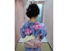 浴衣着付け+ヘアセット￥7740→￥6280☆着付け師が素敵に帯をアレンジします