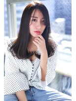 ココペリヘアー&nbsp;【韓国ヘア】オルチャン×Aラインワンカール×イルミナカラー