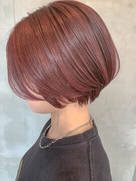 テトヘアー(teto hair) short(ピンクパープル、ショートボブ、ブリーチなし)