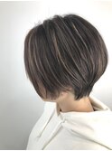エドルグレージュ×ショート×ハイライト
