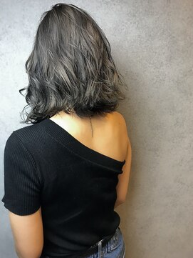 ヘアサロンエムフィス 池袋東口(HAIR SALON M Fe's) 外ハネボブ/アッシユブラウン/ネオウルフ/デザインカラー