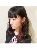 ☆インナーカラー　ピアスカラー　ピンク☆