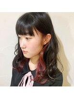 ファミリア ヘア ライフ(familiar Hair Life) ☆インナーカラー　ピアスカラー　ピンク☆