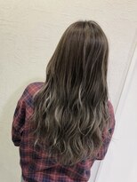 ジェービーヘア 稲毛(jb hair)&nbsp;垢抜けるシアーカラーグレージュ　フリンジウェーブ　【稲毛】