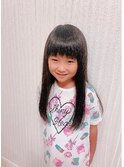 女の子キッズカット☆ナチュラルロング