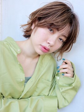 アルバム 銀座(ALBUM GINZA) グレージュハイライト_オリーブカラーハイライトカラー_27065