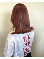 リグフクオカ(L.I.G fukuoka)&nbsp;【L.I.G fukuoka】ピンクベージュ　艶髪　切りっぱなし