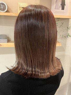 ミルヘアデザイン(mil hair design) ミルクティーベージュダブルカラーインナーカラーケアブリーチ