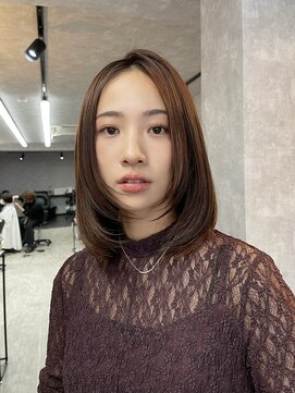 イデアル(Ideal) 顔周りレイヤー／韓国風カラー／ブラウンカラー
