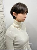 ショートヘア/ボブ/可愛い丸み/簡単スタイリング/20代30代