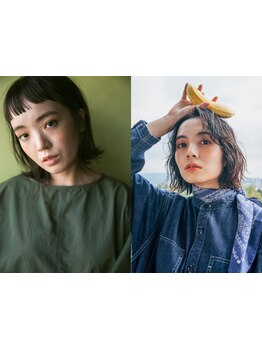 動きのあるレイヤーカットからまとまる切りっぱなし,韓国ヘアもお任せ*[岡崎/東岡崎/韓国/後れ毛/学割U24]