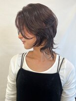 ヘアメイク ミチ 富田店(HAIRMAKE MICHI)&nbsp;【MICHI 富田店　杉本郁美】ウルフショート　ウルフカット　黒髪